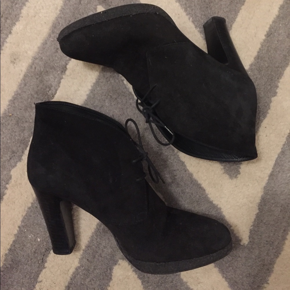 J. Crew lace-up booties